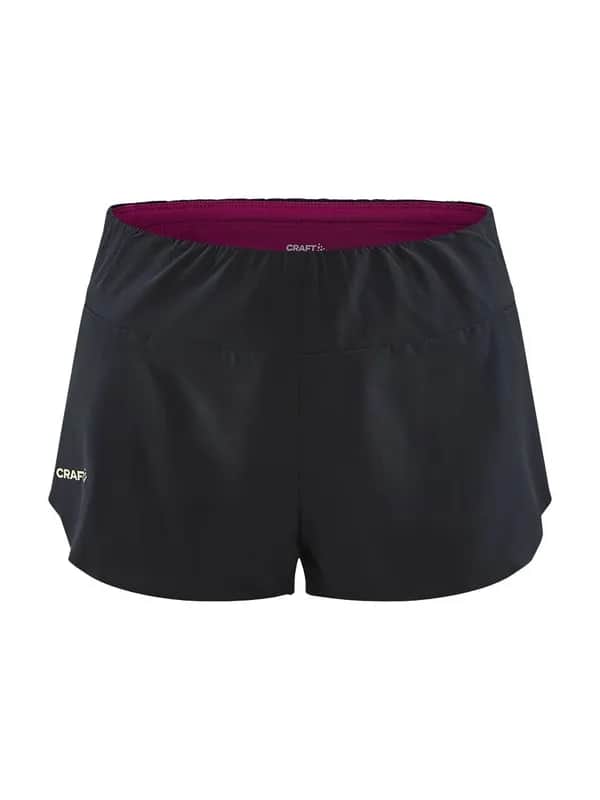 PRO Hypervent Split Shorts W - Black-Roxo
