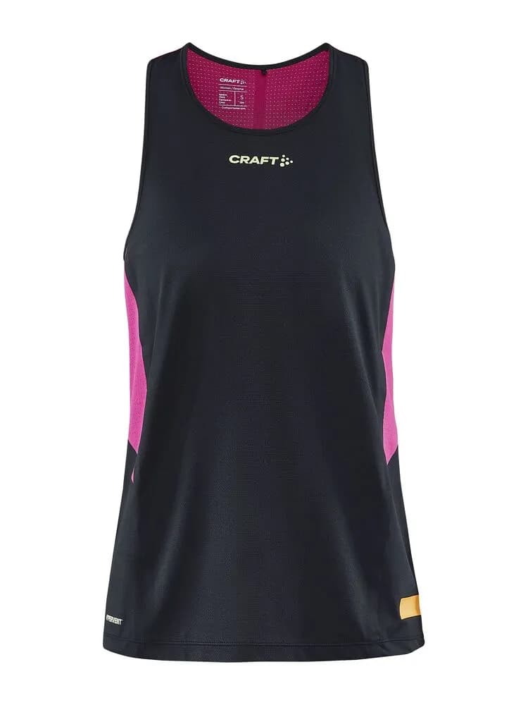 PRO Hypervent Singlet W - Black/Roxo