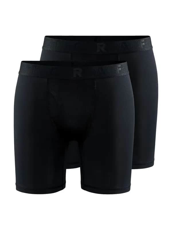Core Dry Boxer 6-Inch 2-Pack M - Black