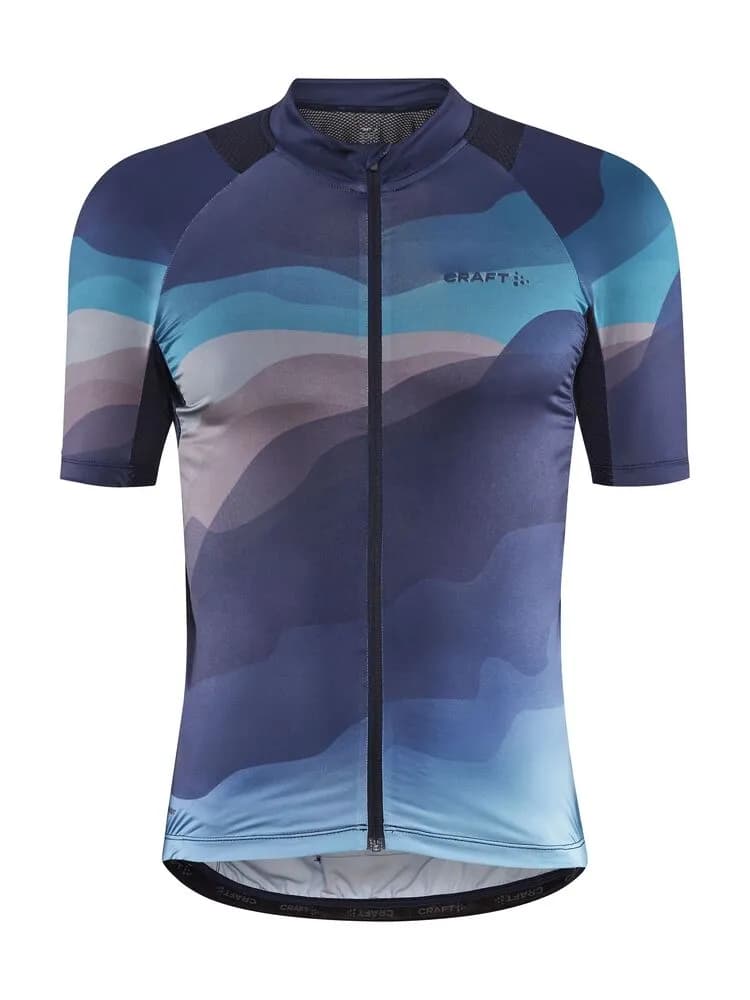 Adv Endur Graphic Jersey M - Aquamarine/Multi