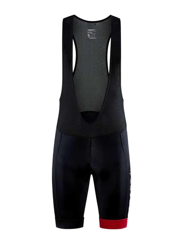 Core Endur Bib Shorts M - Black-Bright Red