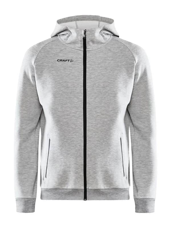 Core Soul Full Zip Hood M - Grey Melange