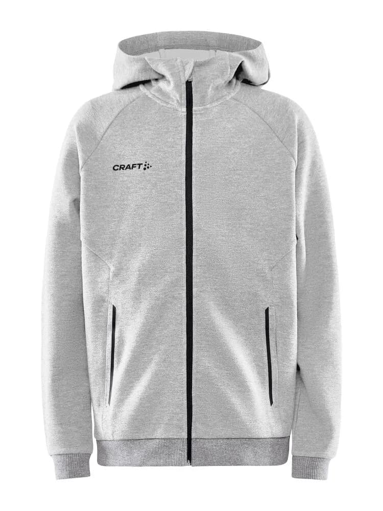 Core Soul Full Zip Hood Jr - Grey Melange