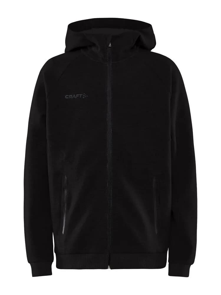 Core Soul Full Zip Hood Jr - Black