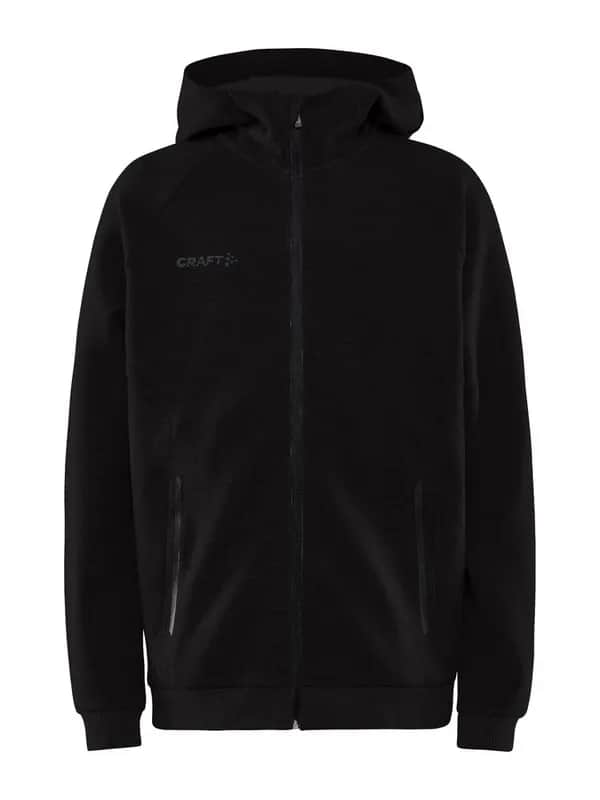 Core Soul Full Zip Hood Jr - Black