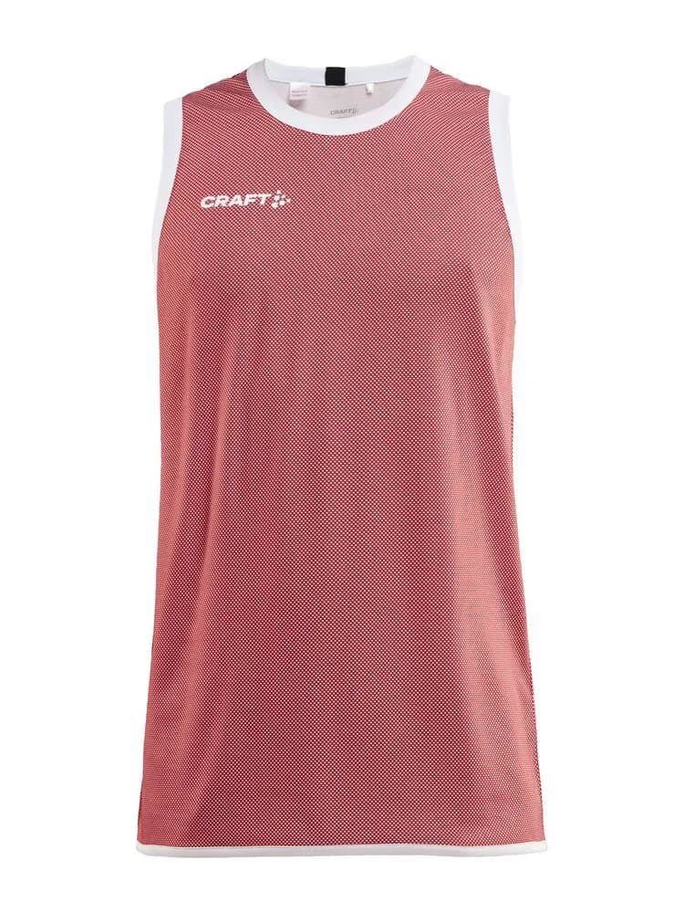 Progress Reversible Basket Singlet M - Bright Red/White