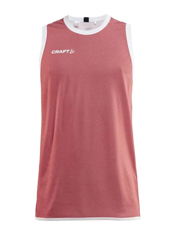 Progress Reversible Basket Singlet M - Bright Red/White