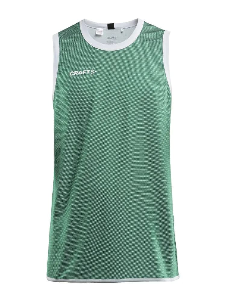 Progress Reversible Basket Singlet M - Team Green/White