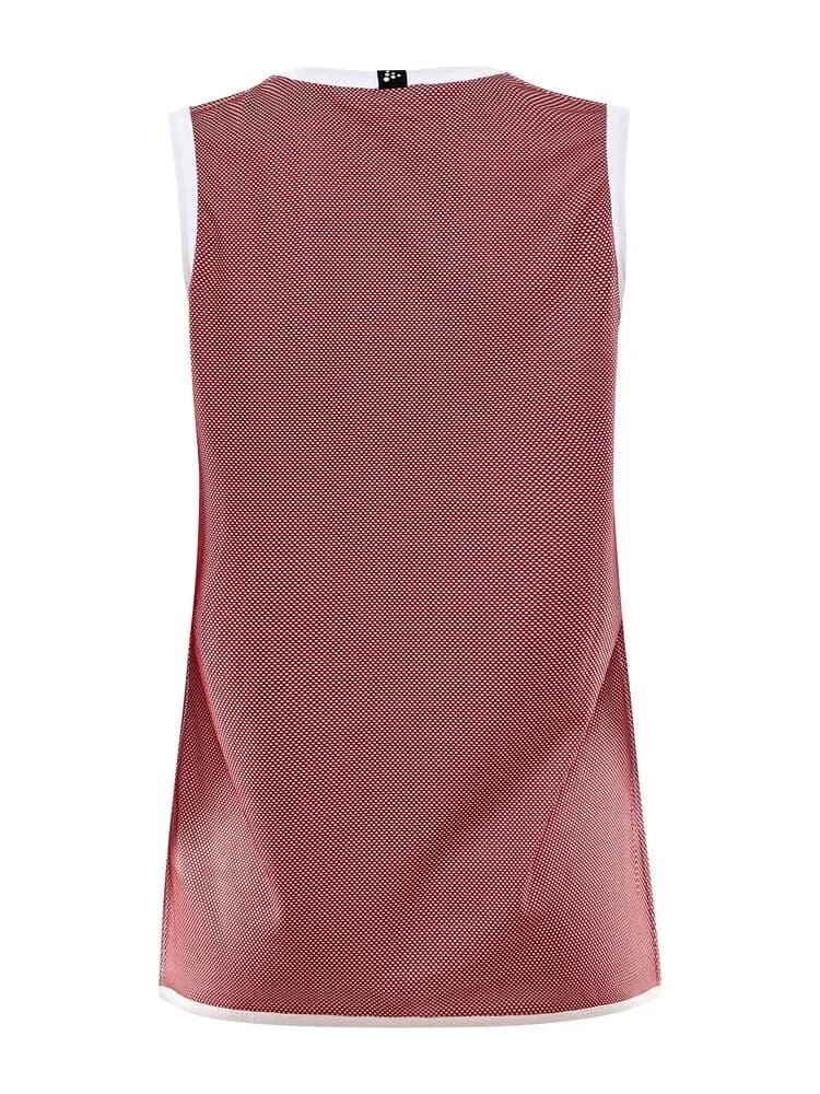 Progress Reversible Basket Singlet W - Bright Red/White