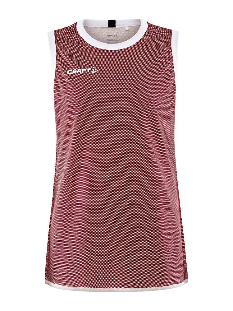 Progress Reversible Basket Singlet W - Bright Red/White