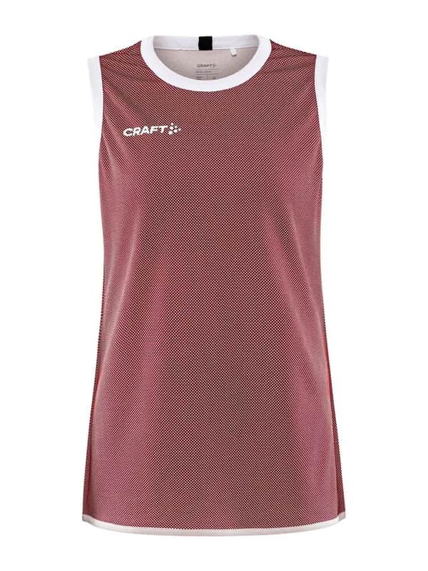 Progress Reversible Basket Singlet W - Bright Red/White