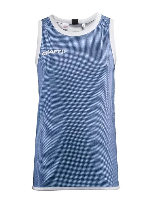 Progress Reversible Basket Singlet Jr - Club Cobolt/White