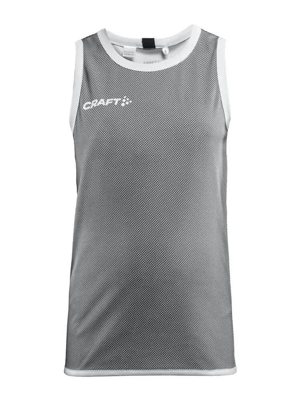 Progress Reversible Basket Singlet Jr - Black/White