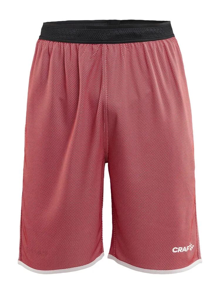 Progress Reversible Basket Shorts M - Bright Red/White