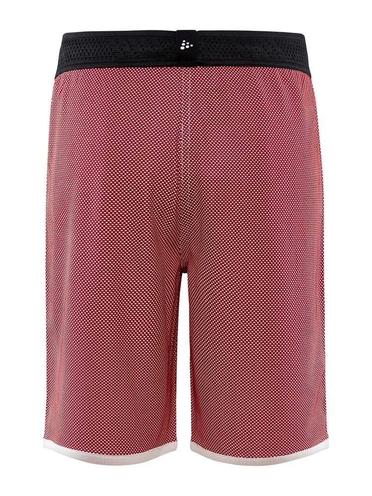 Progress Reversible Basket Shorts Jr - Bright Red/White