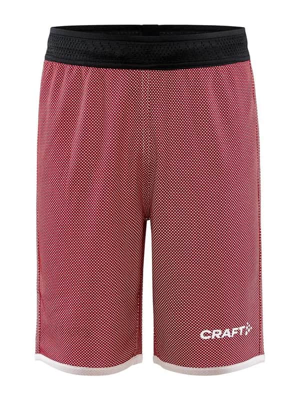 Progress Reversible Basket Shorts Jr - Bright Red/White