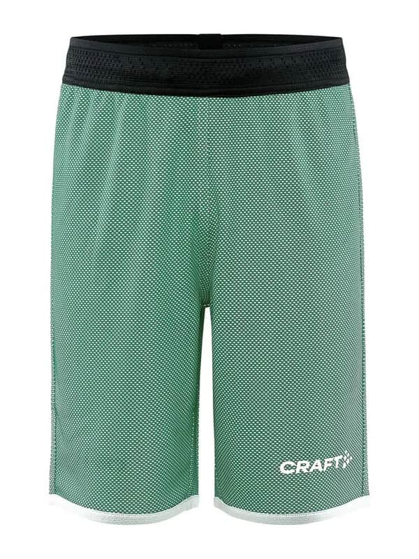 Progress Reversible Basket Shorts Jr - Team Green/White