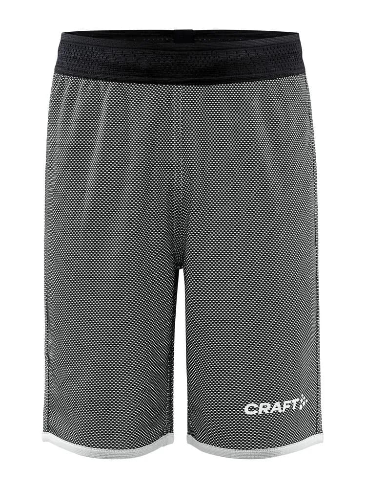 Progress Reversible Basket Shorts Jr - Black/White