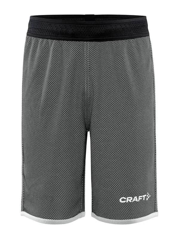 Progress Reversible Basket Shorts Jr - Black/White