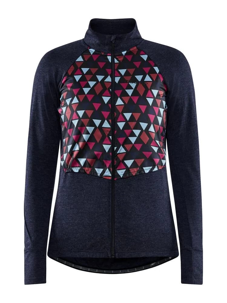 Adv Bike SubZ Wool LS Jersey W - Blaze/Multi