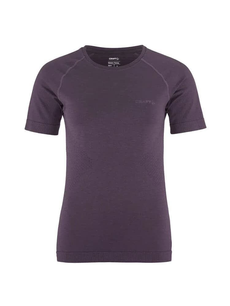 Core Dry Active Comfort Ss W - Dk Plum
