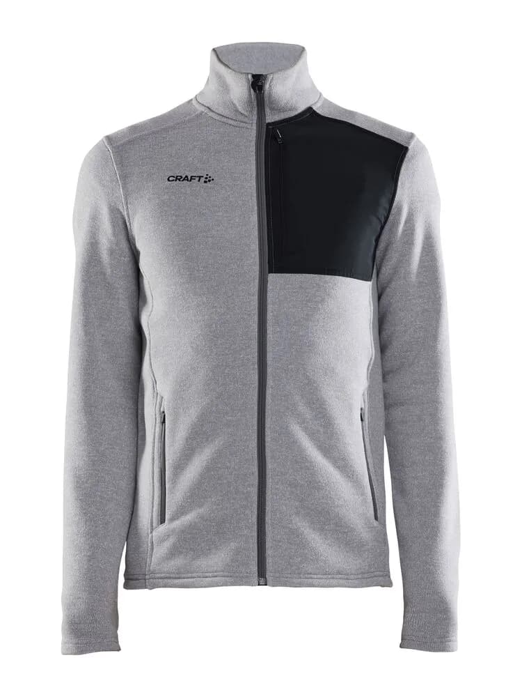 Adv Explore Heavy Fleece Jacket M - Grey Melange/Black
