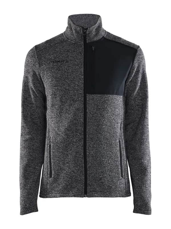 Adv Explore Heavy Fleece Jacket M - Black/Melange