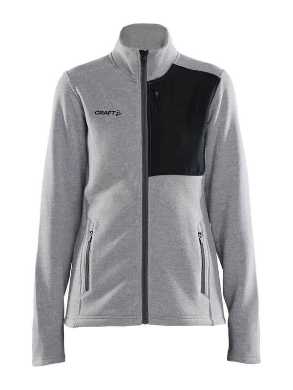 Adv Explore Heavy Fleece Jacket W - Grey Melange/Black