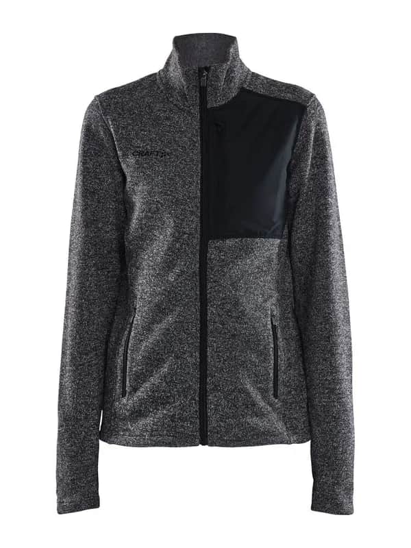 Adv Explore Heavy Fleece Jacket W - Black/Melange