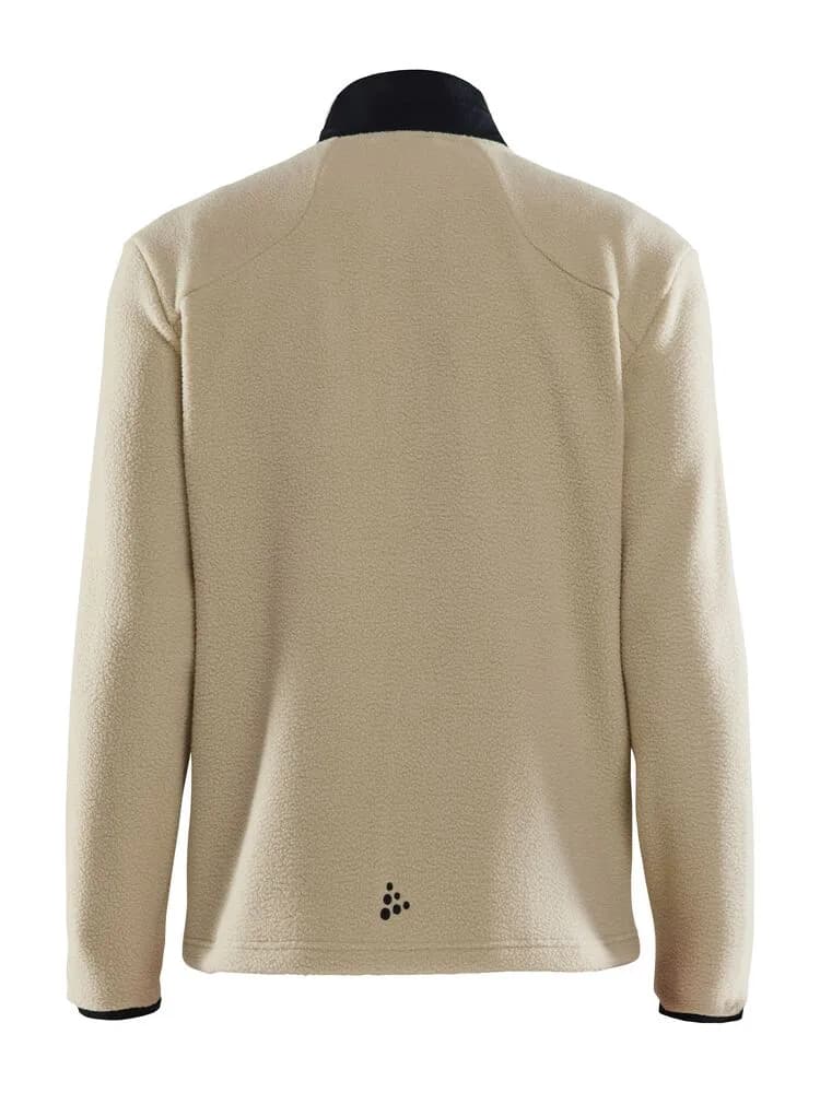 Adv Explore Pile Fleece Jacket M - Ecru/Black