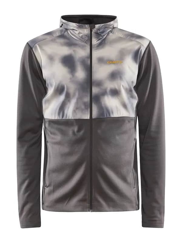 Adv Essence Jersey Hood Jacket M - Granite-Ecru
