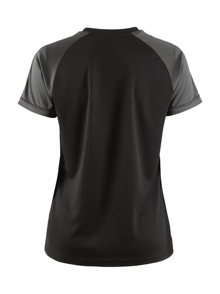 Squad Go Contrast Jersey W - Black/Granite