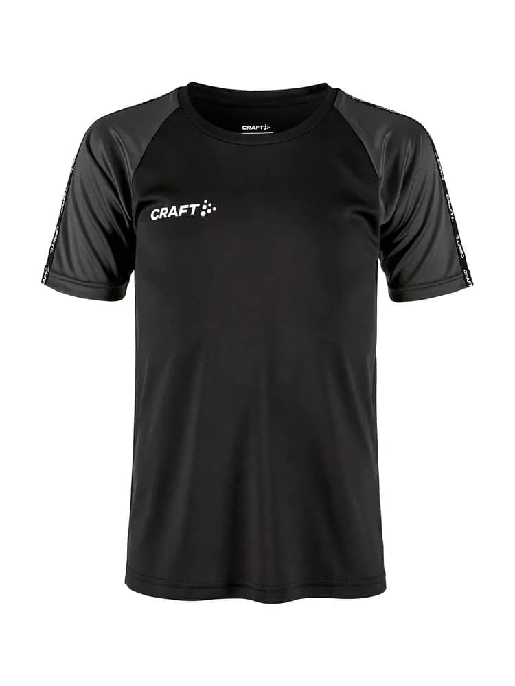 Squad Go Contrast Jersey Jr - Black/Granite