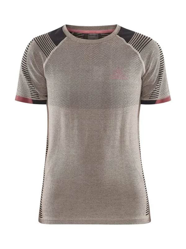 PRO Trail Fuseknit SS Tee W - Ecru/Arrosa