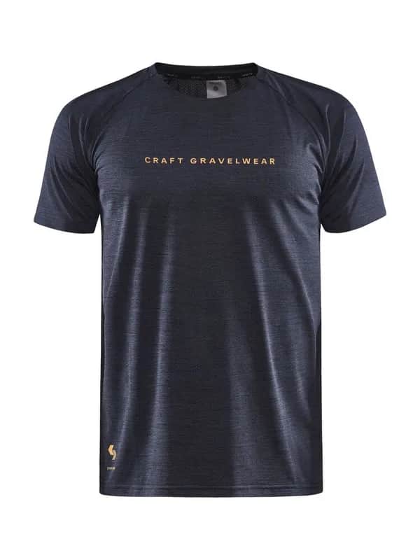 Adv Gravel Ss Tee M - Black/Melange