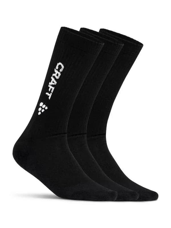 Progress Indoor 3-Pack Sock - Black