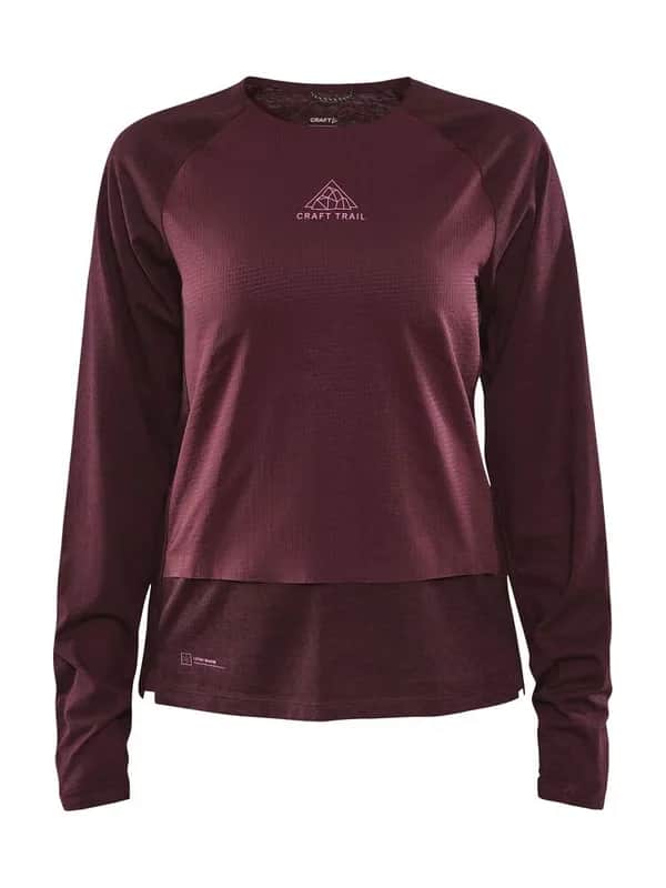 ADV Trail Wool Wind LS Tee W - Punsch-Melange
