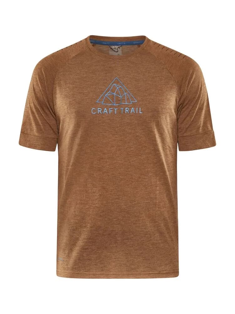 Adv Trail Wool Ss Tee M - Roots/Melange
