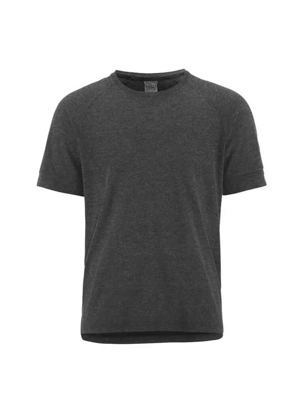 Adv Trail Wool Ss Tee M - Black Melange