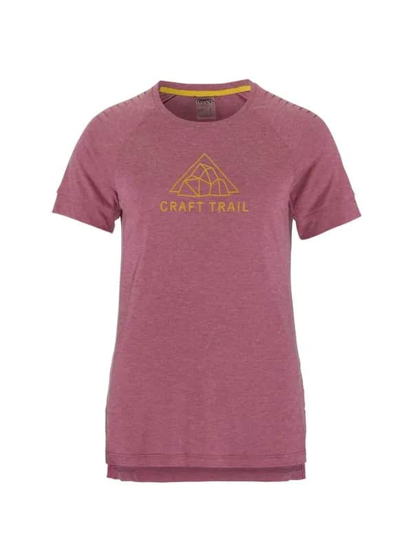 Adv Trail Wool Ss Tee W - Rouge/Melange