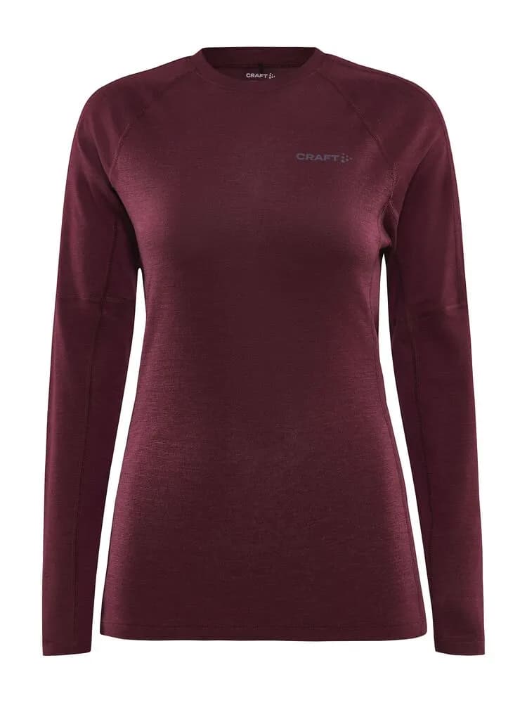 ADV Wool Merino RN LS W - Punsch