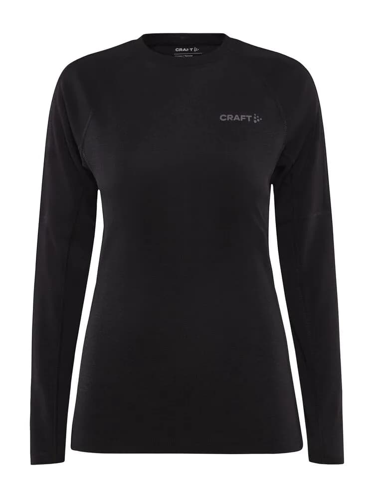 ADV Wool Merino RN LS W - Black