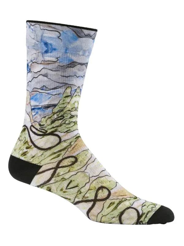 Adv Endur Graphic Sock - Blaze/Free