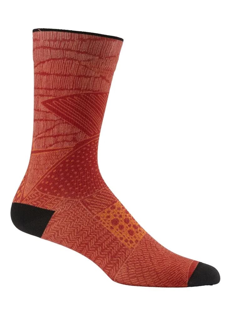 Adv Endur Graphic Sock - Rhubarb/Sour