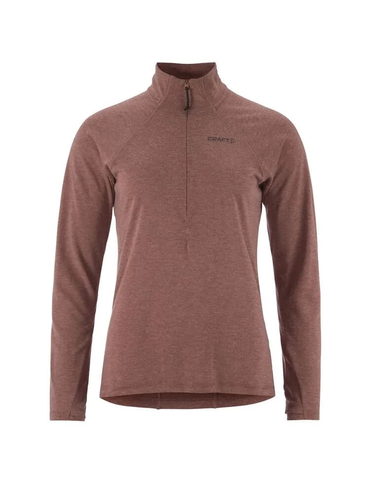 Adv Subz Wool Ls Tee 3 W - Rose Brown/Melange