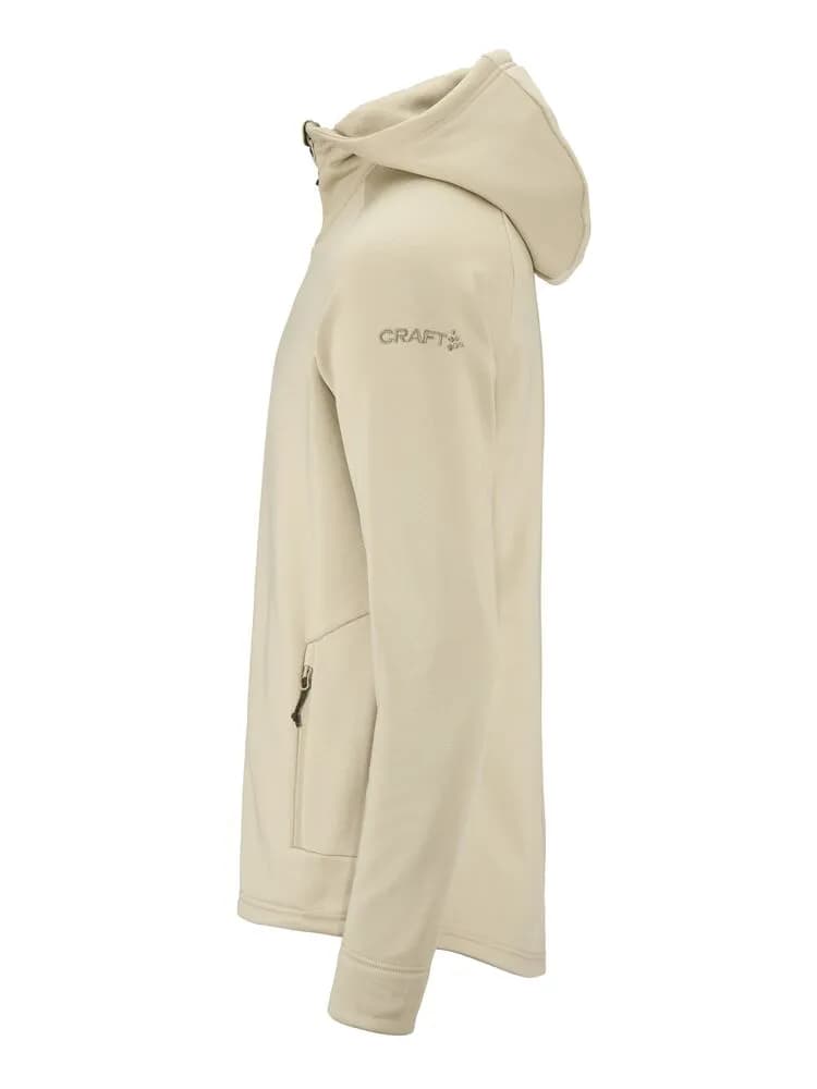 Adv Explore Power Fleece Hood Jkt M - Hay