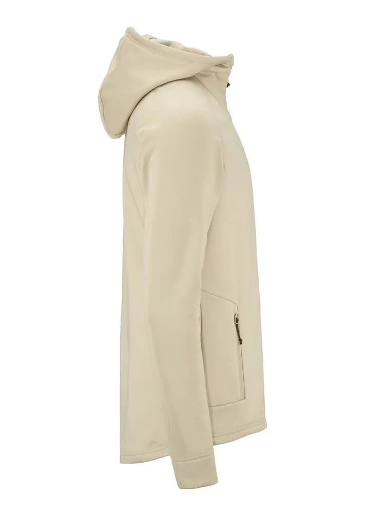 Adv Explore Power Fleece Hood Jkt M - Hay