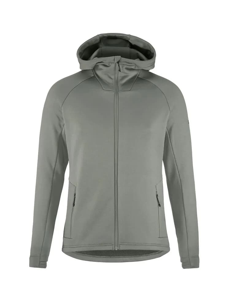 Adv Explore Power Fleece Hood Jkt M - Leaf