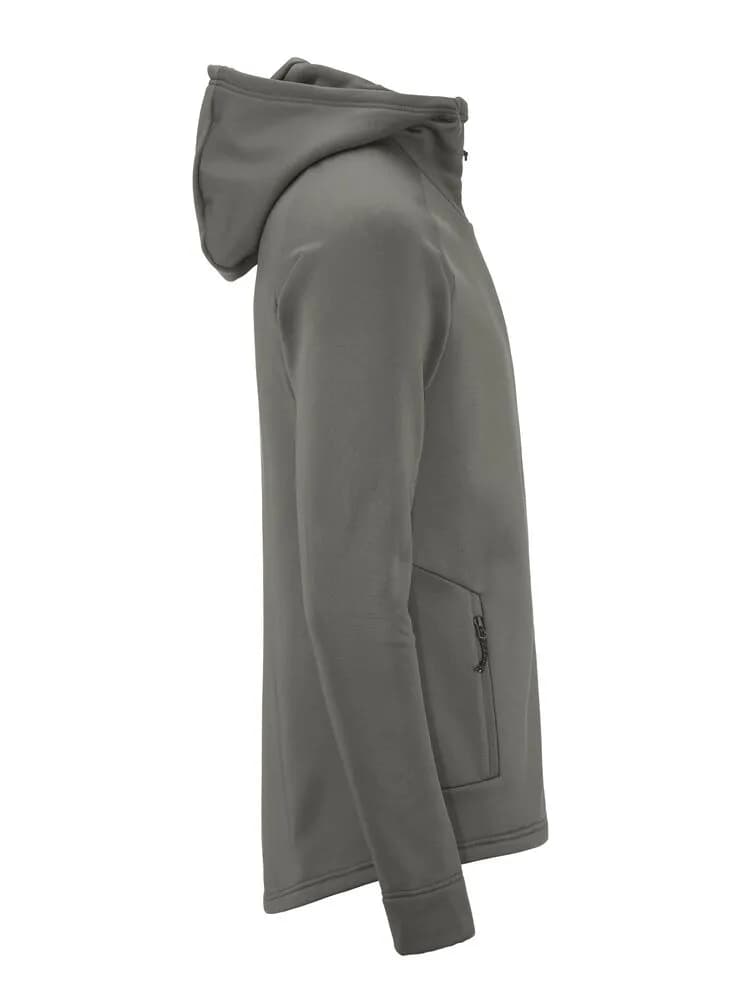 Adv Explore Power Fleece Hood Jkt M - Granite