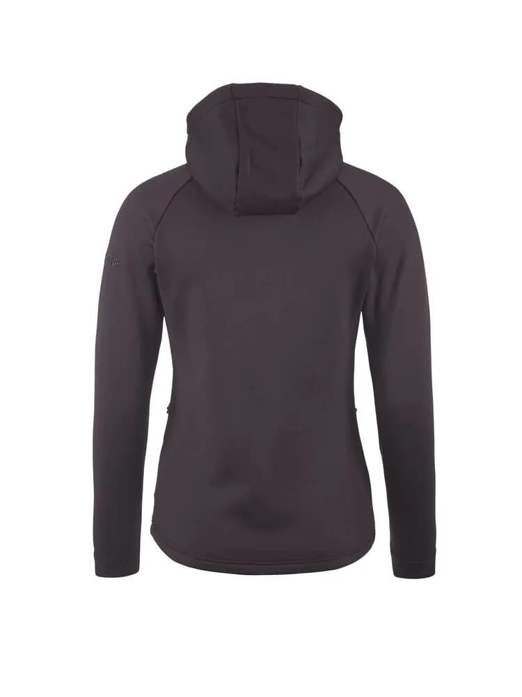 Adv Explore Power Fleece Hood Jkt W - Dk Plum